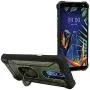 Eaglecell - for LG K40, Harmony 3, Xpression Plus 2 (2019) LM-X420, LG Solo LTE L423DL - Aluminum Metal Hybrid Phone Case with Stand - ZY0 Dark Green