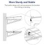 FLEXIMOUNTS 1 x 4 Black 2-Pack 1x4ft 12-inch-by-48-inch Wall Shelf Garage Storage Rack, 1x4 ft