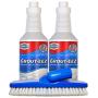 IT JUST WORKS! Grout-Eez Super Heavy Duty Tile & Grout Cleaner and whitener. Quickly Destroys Dirt & Grime. Safe For All Grout. Easy To Use. 2 Pack With FREE Stand-Up Brush. Clean-eez