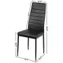 Giantex Set of 6 Dining Chairs, High Back Dining Room Chairs w/Steel Frame, Easy for Cleaning, PU Leather Chairs for Home Kitchen Furniture, Kitchen Chairs, Black Giantex Set of 6 Dining Chairs, High Back Dining Room Chairs w/Steel Frame, Easy for Cleaning, PU Leather Chairs for Home Kitchen Furniture, Kitchen Chairs, Black