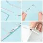 200 Pieces Metal Nose Adjuster Aluminum Strip Nose Bridge Nose Wire Bracket Adjustable Nose Clips Trimming Strip for DIY Making Accessories Sewing Crafts