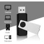 KEXIN Bulk USB Drive 100 Pack 128MB USB Flash Drive Flash Drive Thumb Drive Bulk Flash Drives Swivel USB 2.0