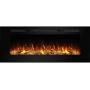 PuraFlame Alice 50 Inches Recessed Electric Fireplace, Flush Mounted for 2 X 6 Stud, Log Set & Crystal, 1500W Heater, Black PuraFlame Alice 50 Inches Recessed Electric Fireplace, Flush Mounted for 2 X 6 Stud, Log Set & Crystal, 1500W Heater, Black