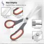 Scissors Bulk Set of 5-Pack, Niutop 8'' Multipurpose Sharp Scissors for Office Home High/Middle School Student Teacher Scissor Supplies, Soft Comfort-Grip Right/Left Handles Scissors Bulk Set of 5-Pack, Niutop 8'' Multipurpose Sharp Scissors for Office Home High/Middle School Student Teacher Scissor Supplies, Soft Comfort-Grip Right/Left Handles