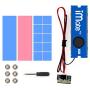 JEYI NVME NGFF M.2 SSD Heatsink Aluminum Alloy Sheet Thermal Conductivity Silicon Wafer Cooling Fan (Blue)