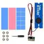JEYI NVME NGFF M.2 SSD Heatsink Aluminum Alloy Sheet Thermal Conductivity Silicon Wafer Cooling Fan (Blue)