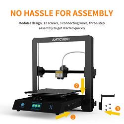 ANYCUBIC MEGA X 3D Printer, Large Metal FDM 3D Printer with Patented Heatbed and 1kg PLA Filament, Build Size 11.81in(L) X 11.81in(W) X 12in(H)