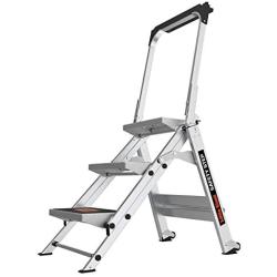 Little Giant Ladders, Safety Step, 3-Step, 3 foot, Step Stool, Aluminum, Type 1A, 300 lbs weight rating, (10310BA)