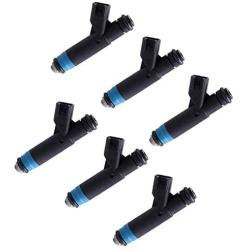 ROADFAR Fuel Injectors Parts, 4 Hole Engine Fuel Injector Kits Fit for 05 06 07 08 for Chrysler for Pacifica,05 06 for Chrysler for Town Country,05 06 07 Dodge Grand Caravan 04861238AC,Set of 6