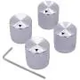 Taiss/ 4pcs Silver color Aluminum Rotary Electronic Control Potentiometer Knob For 6 mm Diameter Shaft, Volume Control Knob, Audio knob, Guitar Knob,Switch Knob, 17mm dia. x 17mm height Taiss/ 4pcs Silver color Aluminum Rotary Electronic Control Potentiometer Knob For 6 mm Diameter Shaft, Volume Control Knob, Audio knob, Guitar Knob,Switch Knob, 17mm dia. x 17mm height