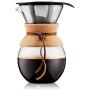 Bodum 11571-109 Pour Over Coffee Maker with Permanent Filter, Glass, 34 Ounce, 1 Liter, Cork Band