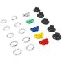 Electric Range Burner Knob Kit KN002 RKE Universal Electric Range Oven Knob Handle Kit Compatible with Whirlpool Gas Stove by AMI PARTS - Replace TJKN002&RK103.