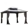 sunjoy 10 x 12 Chatham Steel Hardtop Gazebo sunjoy 10 x 12 Chatham Steel Hardtop Gazebo