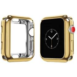 top4cus Environmental Soft Flexible TPU Anti-Scratch Lightweight Protective 38mm Iwatch Case Compatible with Apple Watch Series 5 Series 4 Series 3 Series 2 Series 1 - Gold