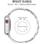 Compatible for Apple Watch Stainless Steel Band 38mm, 42mm Women Wristband Replacement for Apple Watch Series 5/4/3/2/1 Accessories Metal Bling Strap by YvY …