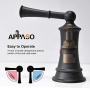 3 Hole Matte Black Widespread Bathroom Sink Faucet, 2 Handle Lavatory Vessel Faucets with Pop Up Drain Assembly and Soap Dispenser, APPASO 3 Hole Matte Black Widespread Bathroom Sink Faucet, 2 Handle Lavatory Vessel Faucets with Pop Up Drain Assembly and Soap Dispenser, APPASO