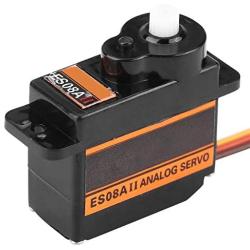 Dilwe RC Model Servo, EMAX ES08AII Micro Highly Sensitive Analog Servo for RC Model Accessory Parts