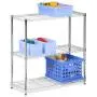Honey-Can-Do SHF-01903 Adjustable Storage Shelving, 250-Pounds Per Shelf, Chrome, 3-Tier, 24Lx14Wx30H