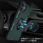 iPhone 11 Case, Maxuni iPhone 11 Protective Case with Ring Kickstand, Drop Tested Anti-Scratch Impact-Resistant Bumpers Cover with Stand Metal Plate to Magnetic Car Mount(6.1 inch)