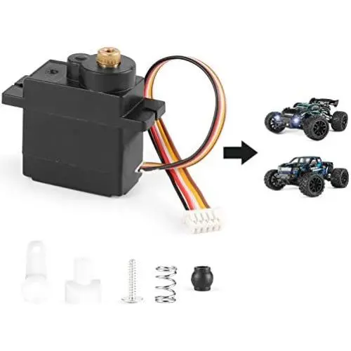 HAIBOXING RC Car Spare Parts M1830MT Metal Gear Servo and Servo Saver Assembly Apply for 2020 New Version 18858 & 18859 RC Cars HAIBOXING RC Car Spare Parts M1830MT Metal Gear Servo and Servo Saver Assembly Apply for 2020 New Version 18858 & 18859 RC Cars