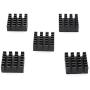 DGZZI Heatsink 10PCS 14x14x7mm Aluminium Radiator Cooling Fin with 3M-8810 Thermal Adhesive for Raspberry Pi,VGA RAM,IC Chips,Mosfet SCR