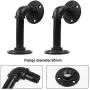 EQUASON Set of 6 Industrial Iron Rustic Pipe Custom Floating Shelves DIY Shelf Brackets Black Hardware Included EQUASON Set of 6 Industrial Iron Rustic Pipe Custom Floating Shelves DIY Shelf Brackets Black Hardware Included