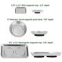 VASTOOLS Magnetic Tray Holder 3pc / Stainless Steel/for Socket Screw Nuts Bolts Metal Parts/Extra Strong Magnet, Thickened Tray