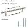 homdiy Cabinet Hardware Brushed Nickel Drawer Pulls 30 Pack Kitchen Cabinet Handles 4 inch Center to Center Modern Cabinet Door Handles Metal Bar Pulls for Cabinets homdiy Cabinet Hardware Brushed Nickel Drawer Pulls 30 Pack Kitchen Cabinet Handles 4 inch Center to Center Modern Cabinet Door Handles Metal Bar Pulls for Cabinets