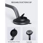 AUKEY Car Phone Mount 360 Degree Rotation Dashboard Windshield [Strong Magnetic] Cell Phone Holder for Car Compatible with iPhone 11 Pro/11/XS Max/XS/8/7 and More