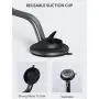 AUKEY Car Phone Mount 360 Degree Rotation Dashboard Windshield [Strong Magnetic] Cell Phone Holder for Car Compatible with iPhone 11 Pro/11/XS Max/XS/8/7 and More