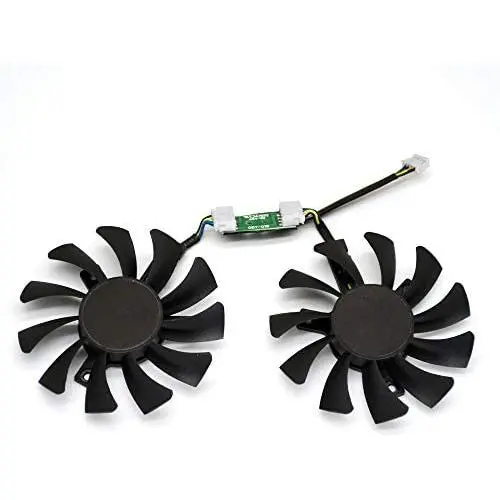 inRobert 75mm GA81S2U DC 12V 0.38A 4Pin Cooler Fan Video Card Fan Replacement for Zotac GTX 970 Dual Fan Graphic Card (Original Fan) inRobert 75mm GA81S2U DC 12V 0.38A 4Pin Cooler Fan Video Card Fan Replacement for Zotac GTX 970 Dual Fan Graphic Card (Original Fan)