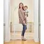 Cumbor 46” Auto Close Safety Baby Gate, Extra Tall and Wide Child Gate, Easy Walk Thru Durability Dog Gate for The House, Stairs, Doorways. Includes 4 Wall Cups, 2.75-Inch and 8.25-Inch Extension Cumbor 46” Auto Close Safety Baby Gate, Extra Tall and Wide Child Gate, Easy Walk Thru Durability Dog Gate for The House, Stairs, Doorways. Includes 4 Wall Cups, 2.75-Inch and 8.25-Inch Extension