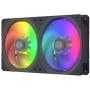 Cooler Master MasterFan SF240R ARGB 240mm All-in-One Square Frame Fan w/16 Independently-Controlled Addressable RGB LEDs, Cable Management, PWM Control Fan for Computer Case and CPU Liquid Cooler