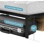 KINGSO Queen Bed Frame, 14 Inch Metal Platform Bed Frame with Storage, Heavy Duty Steel Slat and Anti-Slip Support, Easy Quick Lock Assembly, No Box Spring Needed - Queen