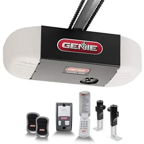 Genie ChainDrive 550 Garage Door Opener - Heavy-Duty Chain Drive System - Includes 2, 3-Button Remotes, Wall Console, Wireless Keypad, Safe T-Beams - Model 2035-TKV,Black Genie ChainDrive 550 Garage Door Opener - Heavy-Duty Chain Drive System - Includes 2, 3-Button Remotes, Wall Console, Wireless Keypad, Safe T-Beams - Model 2035-TKV,Black