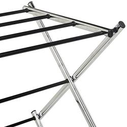 Amazon Basics Foldable Clothes Drying Laundry Rack - Chrome