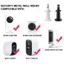 BFYTN Security Camera Wall/Ceiling Mount, Adjustable Indoor/Outdoor Mount Compatible with Arlo Pro/2/3/Ultra, & Others - Ring Stick Up Cam Battery, eufyCam E, Camera with 1/4 Screw Head (2Pack, Metal)