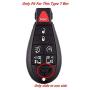 KAWIHEN Key Fob Skin Replacement for 2008-2015 Town and Country 2008-2019 Dodge Grand Caravan IYZ-C01C M3N5WY783X 56046708AB