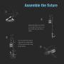 GOODSMANN Landscape Lighting Low Voltage Path Lights 1.1 Watt LED Floodlight with Metal Stake and Connector 32 Lumens Outdoor Lighting for Driveway, Yard, Lawn, Garden (6 Pack) 9920-4110-06