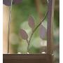Plow & Hearth Arched Metal Garden Arbor with Symbolic Tree of Life Design, Weather-Resistant Matte Black Powder-Coat Finish and Burnished Bronze Highlights, 53'' W x 22¾''D x 83'' H