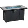 BALI OUTDOORS Gas Fire Pit, 42 Inch 60,000 Btu Rectangular Outdoor Propane Fire Pits Table Black
