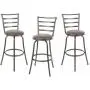 Mainstays Adjustable-Height Swivel Barstool, Hammered Bronze Finish, Set of 3 - Brown Mainstays Adjustable-Height Swivel Barstool, Hammered Bronze Finish, Set of 3 - Brown