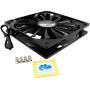 AAB Cooling Black Silent Fan 14 - Silent and Efficient 140mm Fan with 4 Anti-Vibration Pads, PC Fan, Cooling Fan, 12V, Airflow Fan, Silent PC Fan - Value Pack 3 Pieces