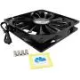 AAB Cooling Black Silent Fan 14 - Silent and Efficient 140mm Fan with 4 Anti-Vibration Pads, PC Fan, Cooling Fan, 12V, Airflow Fan, Silent PC Fan - Value Pack 3 Pieces AAB Cooling Black Silent Fan 14 - Silent and Efficient 140mm Fan with 4 Anti-Vibration Pads, PC Fan, Cooling Fan, 12V, Airflow Fan, Silent PC Fan - Value Pack 3 Pieces