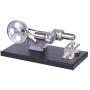 Yamix Stirling Engine Model, Hot Air Stirling Engine Assembly Kit with 4 LED Lights, Metal Cylinder and Base