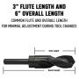 Drill America - DWDRSD1-1/2 1-1/2'' Reduced Shank High Speed Steel Drill Bit with 1/2'' Shank, DWDRSD Series