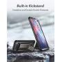 YOUMAKER Case for Galaxy S10, Kickstand Case with Built-in Screen Protector Heavy Duty Protection Shockproof Full Body Slim Fit Cover for Samsung Galaxy S10 - Gun Metal