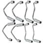 labwork-parts 8 X Fuel Injector Lines Replacement for Chevy Chevrolet Silverado 2500HD 3500/GMC Sierra 2500HD 3500 6.6L LB7 Duramax Diesel 2001-2004 Fuel Injector Supply Lines 904-126 904-127 904-128
