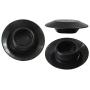 Woodzdon 141 Pcs Plugs in Box Auto Body Black Plastic Hole Plug Button and Flush Mount Sheet Metal Plug Assortment Kit Assorted Set Replacement for Auveco A6831 fits for GM for Ford for Chrysler