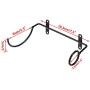 Hipiwe Set of 6 Wall Mounted Wine Rack Holders - Metal Wine Bottle Display Holder with Hardware, Wall Hanging Red Wine Bottle Organizer Racks for Storage Beverages/Liquor Bottle